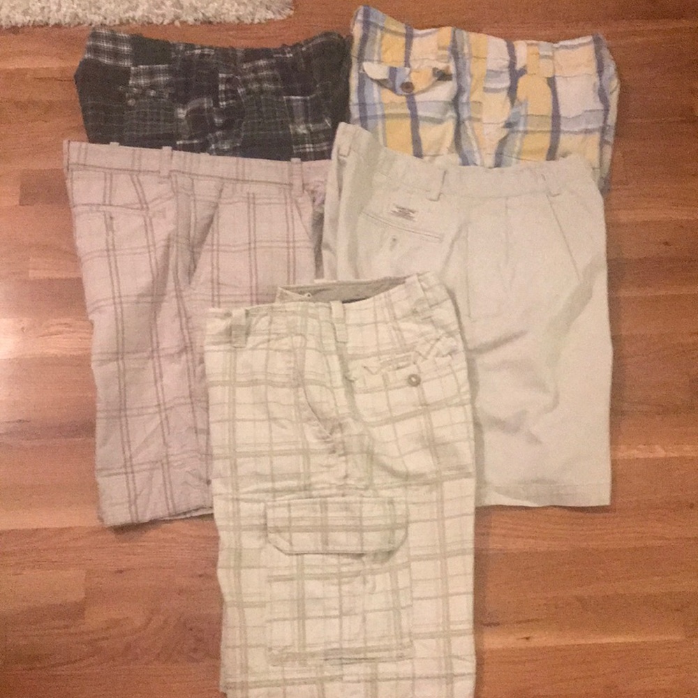 5 pair of shorts size 32 Various Brands